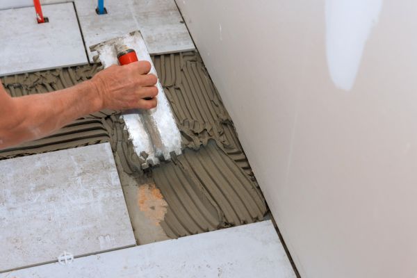Bathroom Floor Renovation in Zionsville